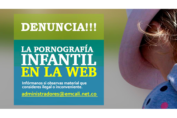 Denuncia la pornografia infantil